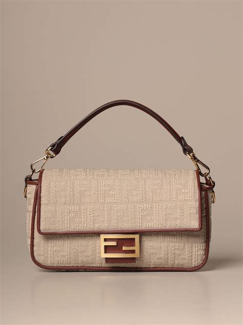 fendi white bag price|Fendi baguette bag white.